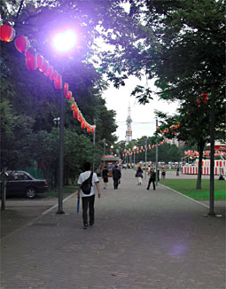 札幌市内の大通公園。
